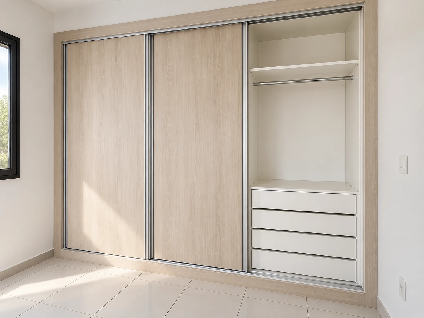 Quarto com armário planejado
